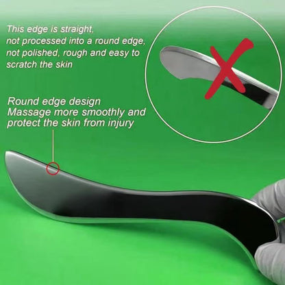 Muscle Scraper Stainless Steel Gua Sha Scraping Massage Tool Set IASTM Tools Great Soft Tissue Mobilization Tool(6pcs) - style: GYX COELE-06