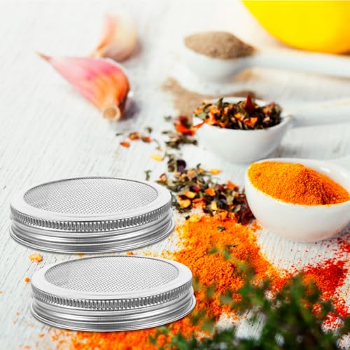 VALICLUD 4Pcs Stainless Steel Sprouting Jar Lids 70Mm Wide Mouth Mason Jar Screens Ventilation Covers for Growing Alfalfa Mung Bean Sprouts