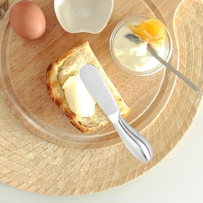Unomor 3pcs Stainless Steel Butter Cutter and Cheese Spatula Set with Hollow Handles for Home Baking and Restaurant Use