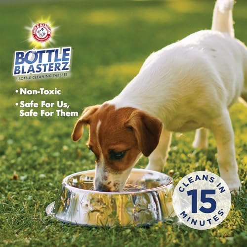 Arm & Hammer Bottle Blasterz - Drop-In Cleaning Tablets - Perfect for Water Bottles, Tumblers, and Coolers - All-Natural Ingredients, Eliminates Odors, Fast-Acting, Individually Packed (12 Count)