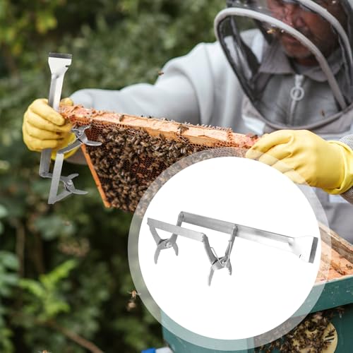 Beehive Frame Grip Clip Metal Frame Lifter Beekeeping Tool with Scraper in Beekeeping Supplies