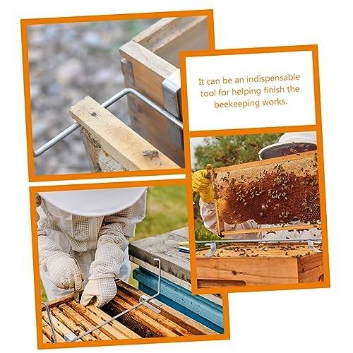 UKCOCO 3pcs Stainless Steel Beehive Frame Holder Beekeeping Tool Beehive Stand Bee Nest Support