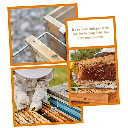 UKCOCO 3pcs Stainless Steel Beehive Frame Holder Beekeeping Tool Beehive Stand Bee Nest Support