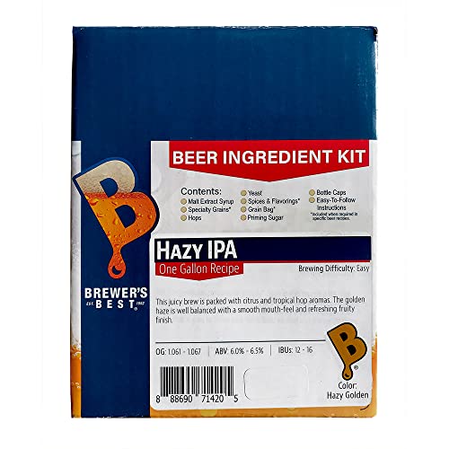 Brewer’s Best Hazy IPA One Gallon Ingredient Kit