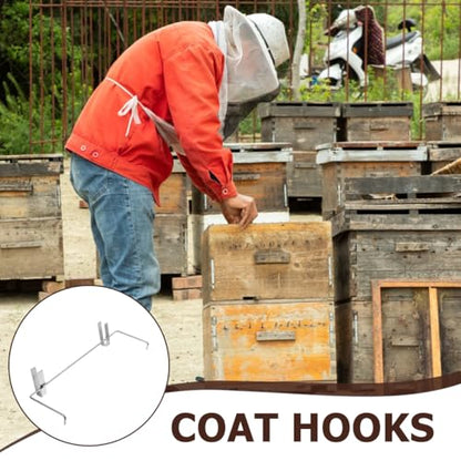 DOITOOL Stainless Steel Beehive Frame Holder Bracket for Beekeeping Hive Frames 18 X 6.7 X 4 Inches Space-Saving Frame Support Tool - color: 2pcs