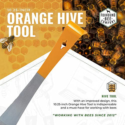Stainless Steel Beekeepers Hive Tool Set with a Very Strong Flat Bar for Prying Bee Hives Apart, Lifting Frames and Bent Edge for Scraping Your Beehive and Supplies Clean of Wax, 2 Pack - style: Standard Hive Tool -2 Pack