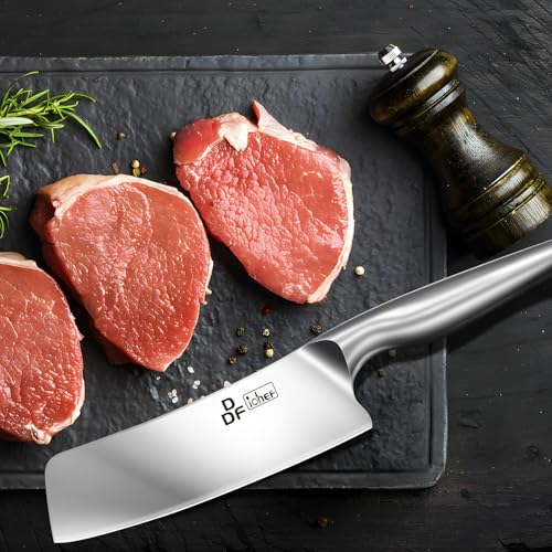 DDF iohEF Nakiri Kitchen Knife, Chef's Knife In Japanese Stainless Steel Professional Cooking Knives, Non-slip Ultra Sharp Knife with Ergonomic Handle - color: Nakiri Knife