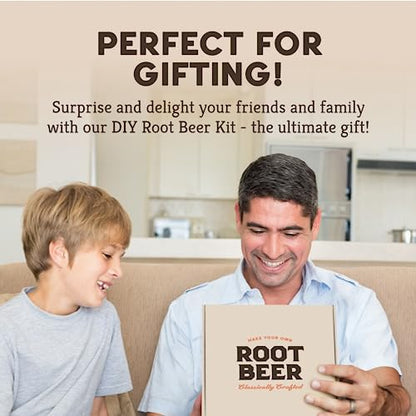 Craft A Brew - DIY Make Your Own Craft Root Beer - Complete Equipment and Supplies - Starter Home Brewing Kit - 1 Gallon - style: Root Beer Kit