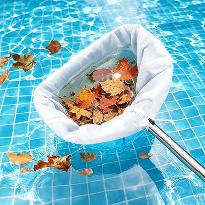 2 Pcs Pool Fine Mesh Net Bag Replacement, 26x22 Inch Adjustable Ultra Fine Mesh Net Bag for Pool Skimmer Net Replacement, Cleaning Spa Pool,Ground Pool, Hot Tub