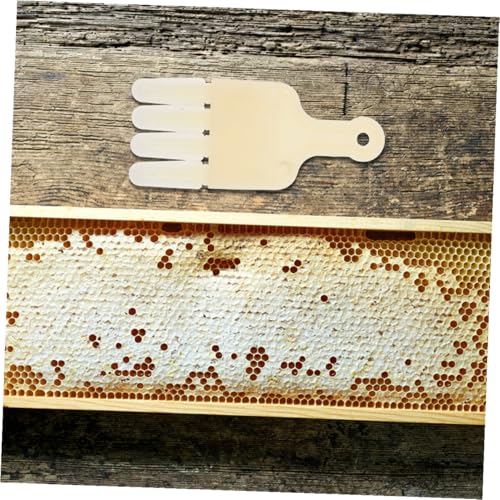 Ciieeo 2pcs Beekeeper Extracting Scraper Hive Scraper Tool 4-Row Jelly Squeegee Pen for Beekeeping Hive Maintenance