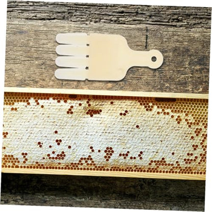 Ciieeo 2pcs Beekeeper Extracting Scraper Hive Scraper Tool 4-Row Jelly Squeegee Pen for Beekeeping Hive Maintenance