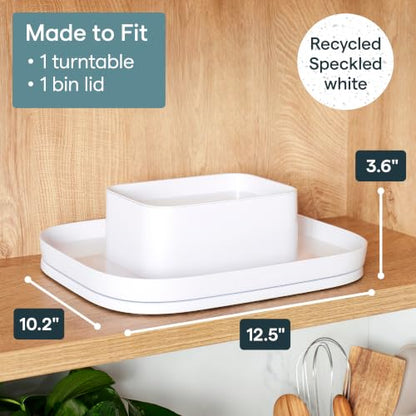 YouCopia MagicTrack Spice Turntable, 2-Tier Rectangle Lazy Susan Organizer - size: Spice Turntable