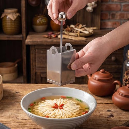Tofu Press Stainless Steel, Flower Cube Mold Set, Food Grade Metal Slicer Shaper, Ergonomic Handle, for Cheese Soft Food, Home Kitchen Restaurant, Dishwasher Safe (A)