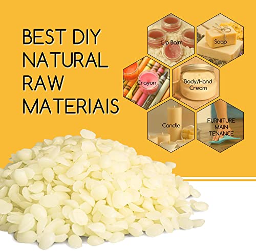 TRINIDa White Beeswax Pellets 10LB, Organic White Beeswax, Beeswax for Candle Making, Body, Skin Care DIY, Lip Balm and Soap Making Supplies - color: white 10lb