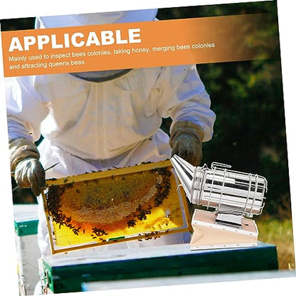 Totority Beekeeping Tool Smoker Gun Beehive Smoker Heat Shield Bee Keeping Tools for Apiculture