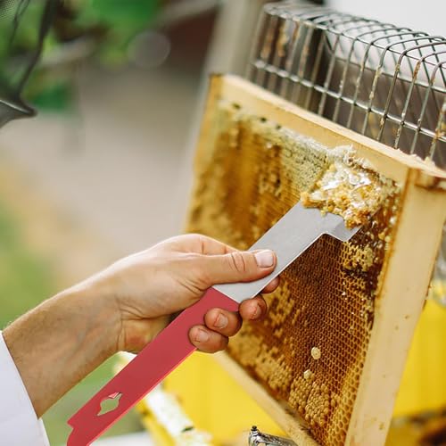 JOIKIT 8 Pack 10.6 Inch J Hook Hive Tool, Stainless Steel Beehive Scraper Tools, Bee Frame Lifter and Scraper Beekeeping Equipment for Beekeepers