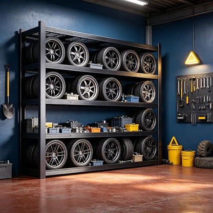 84" H Heavy Duty Wire Garage Shelving, 5-Tier Adjustable Industrial Metal Storage Shelving Unit,Standing Storage Rack for Warehouse and Basement, 24" D x 55" W x 84" H - size: 24"D x 55"W x 84"H(Wire Mesh)