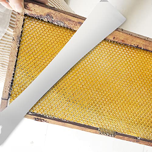 Honey Cutter Knife Scraper Beekeeping Tool, Stainless Steel with Wood Handle, for Separating Hive Boxes, Prying Frames, and Scraping Wax
