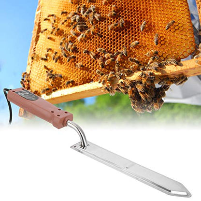 Electric Heating Honey Scraper, 50-180? Temperature Control Honey Uncapping Hot Knife with Memory Function Beekeeping Stainless Steel Tools Extractor Equipment Beekeeping Tools