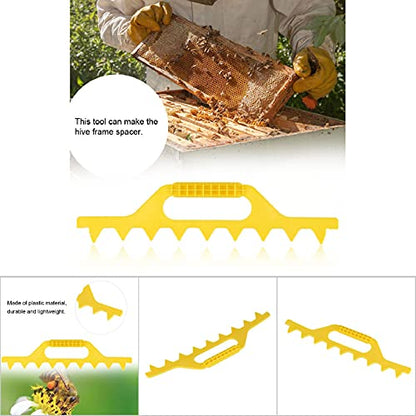 Bee Hive Frame Spcing Tool Spacer Beekeeping Accessories (Yellow 8 Box) - color: Yellow 8 box