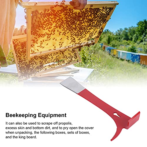 2PCS Bee Frame Lifter and Scraper, Stainless Steel Bee Hive Scraper Portable Beekeeping Equipment with J Hook for Beekeepers