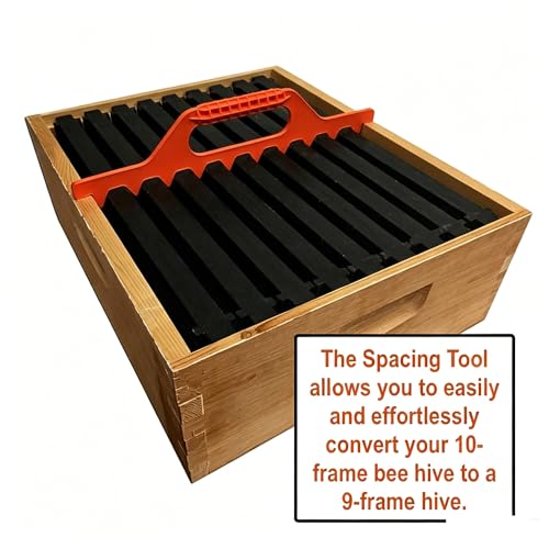 Frame Spacer for Beehives, Bee Frame Spacer Tool, Frame Spacer for Bee Hive, Plastic Beehive Spacing Tool, Honeycomb Frame Spacing Maintainer for Beekeepers (Blue-7 Frame) - color: Blue-7 frame