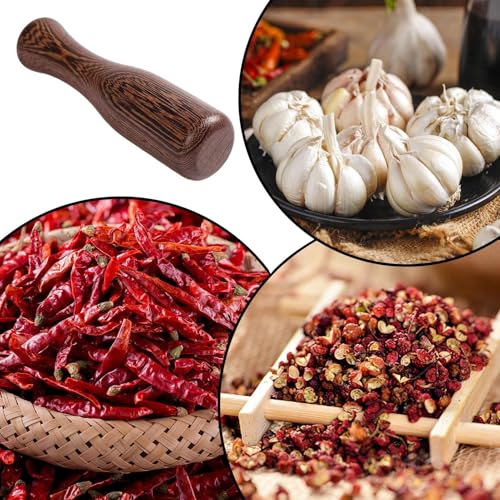 Sauerkraut Pounder | Small Wooden Non-Slip Masher,Vegetable Fermenting Pestle Kitchen Tool | for Meat Vegetable Pickle Cabbage Food Canning Brewing Tenderizing Meal Prep Kitchen