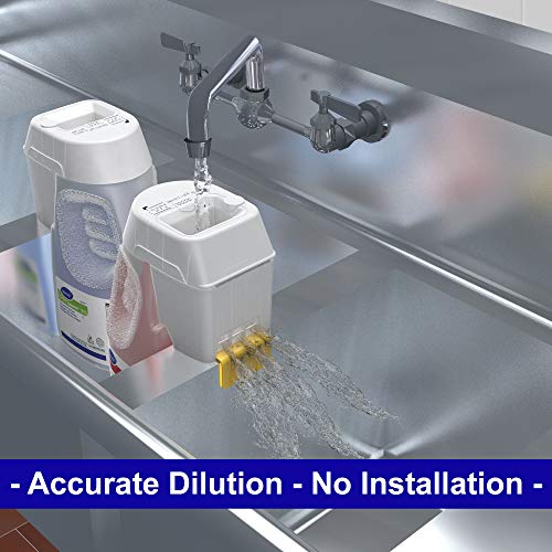 Diversey 101105267 Final Step Sanitizer, No Rinse Food Contact Sanitizer for Dishes, Utensils & Equipment, For Home & Commercial Use, Unscented, Concentrate Optifill, 2.5-Liters
