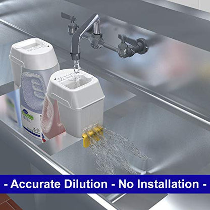 Diversey 101105267 Final Step Sanitizer, No Rinse Food Contact Sanitizer for Dishes, Utensils & Equipment, For Home & Commercial Use, Unscented, Concentrate Optifill, 2.5-Liters