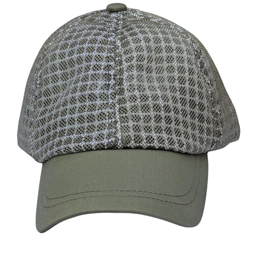 Three Layer Ventilated Beekeeping Veil in Round (3-Layer Hat, Olive Green P-Cap) - color: Olive green P-CAP