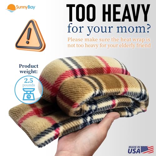 SunnyBay Microwavable Heating Pad for Neck and Shoulder, Heated Neck Wrap, Microwave Heat Pad, Weighted Beanbag Moist Hot or Cold Compress, 2.2 lbs, 26x4 Inches, London - color: 4x26 - London Plaid