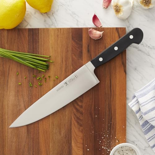 Henckels Classic 8-Inch Chef Knife, Razor-Sharp, German Engineered | Fully Forged Construction Provides Balance with Traditional Triple-Rivet Handles Enables Comfortable Easy Cutting. - style: 8-inch Chef's Knife