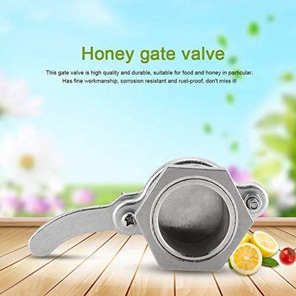 Fdit Bee Honey Bucket Tap Gate Valve Stainless Steel Hive Honey Extractor Tool Beekeeping Bottling Equipment