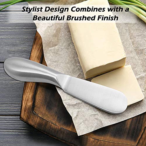 SourceTon 4 Pieces Cheese Spreader Set, Stainless Steel Multipurpose Cheese and Butter Spreader Knives