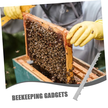 MERRYHAPY 2pcs Metal Beehive Frame Spacers Durable Beekeeping Tool for Hive Management Prevents Frame Rotation and Shaking Easy to Use and Install for Beekeepers
