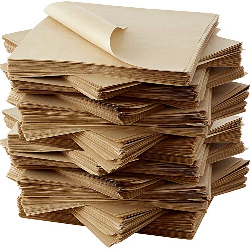 Eco Friendly, Grease Proof 12" x 12" Deli Wrap 1000 Pk. Best Kraft Food Wrapping Paper Sheets for Picnic, Festival, Fair or BBQ. Perfect Liner for Tray, Basket or Boat. Quality Bulk Restaurant Supply - size: 1000