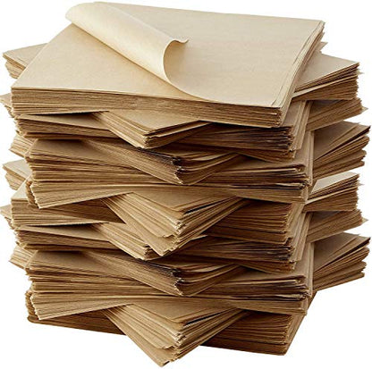 Eco Friendly, Grease Proof 12" x 12" Deli Wrap 1000 Pk. Best Kraft Food Wrapping Paper Sheets for Picnic, Festival, Fair or BBQ. Perfect Liner for Tray, Basket or Boat. Quality Bulk Restaurant Supply - size: 1000