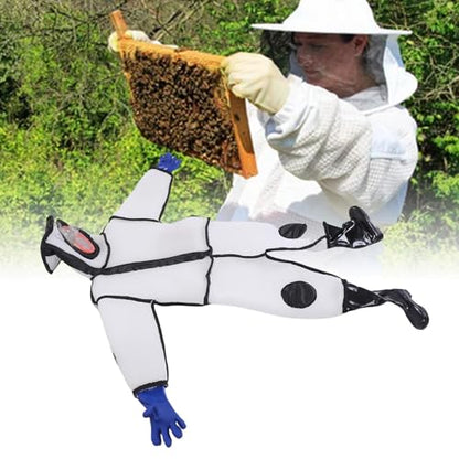 Bee Suit, 3D Cotton Beekeeping Suit, Full Body Protection with Thick Gloves for Men & Women 175-180cm (Shoe 42)