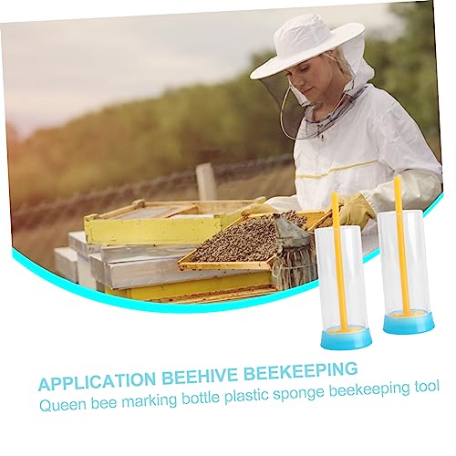 BESPORTBLE 2pcs Queen Mark Bottle Beekeeping Equipment Beekeeper Accessories Marking Tube Random Color