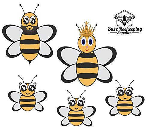 Beekeeping Suit and Bee Family Stickers - Metal Zippers - size: X-LARGE