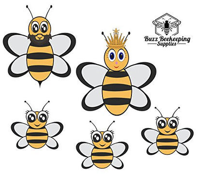 Beekeeping Suit and Bee Family Stickers - Metal Zippers - size: Small