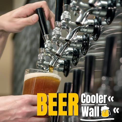 Beer Tap Faucet 1-1/2'' Shank 1/4" Nipple Shank Self-Closing Draft Faucet Kit Craft Rustproof Plated Stainless Core 2’’ 1/4 Barb Homebrew Leak-Proof Keg Tap + Cover - size: 2" Shank