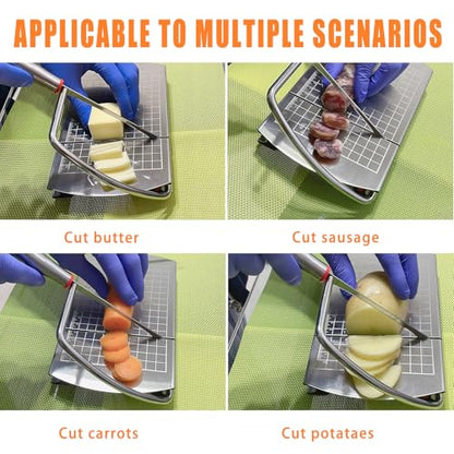 Cheese slicer, stainless steel multifunctional cheese slicer, suitable for cutting block cheese, butter, vegetables, sausages, bread