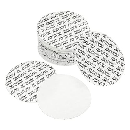 PATIKIL 51mm/2.01" Foam Lid Liner, 50Pack PS Foam Resistant Tamper Pressure Sensitive Seal for Bottle Cap Liners Seals - size: 51mm