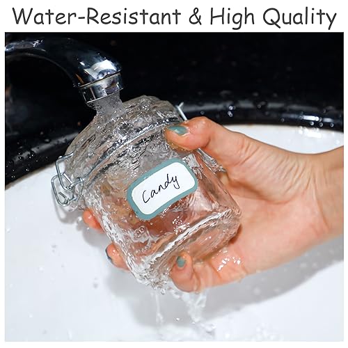 Outus 320 Pcs Waterproof Removable Labels with Makers Pen Self Adhesive Label Stickers for Water Bottles Spice Food Containers Jars Pantry Restaurant Storage(Morandi Color)