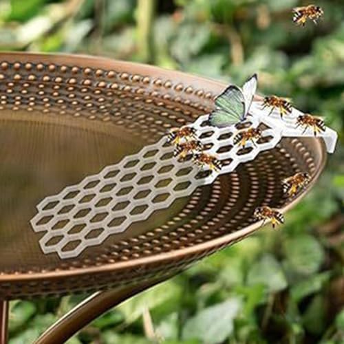 Bee Watering Station - Beehive-Shaped Butterfly Waterer - Bee Drinking Station - for Garden Lawn Yard Patio Balcony Porch Pathway Pond - color: White