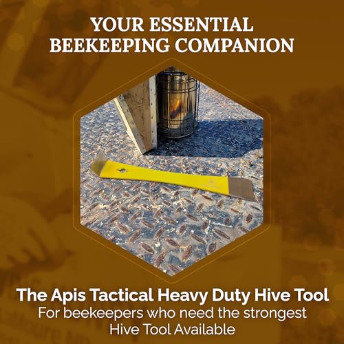 Heavy Duty Hive Tool - 3.5mm Thick Heat Treated Stainless Steel for Durability & Strength - Beekeeper Tools for Prying, Lifting & Scraping - Beekeeping Supplies - size: Heavy Duty