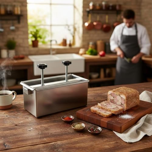 Stainless Steel Food Press Meat Shaping Tool Spring Compression Plate Effortless Cleaning Suitable for Kitchen Cooking Professional Use, 2KG, Welded Bottom - size: 2KG, style: Welded Bottom