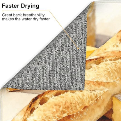 Cheese Set Microfiber Dish Drying Mat Ultra Absorbent Kitchen Counter Top Cushion Absorbent Drainer Pad