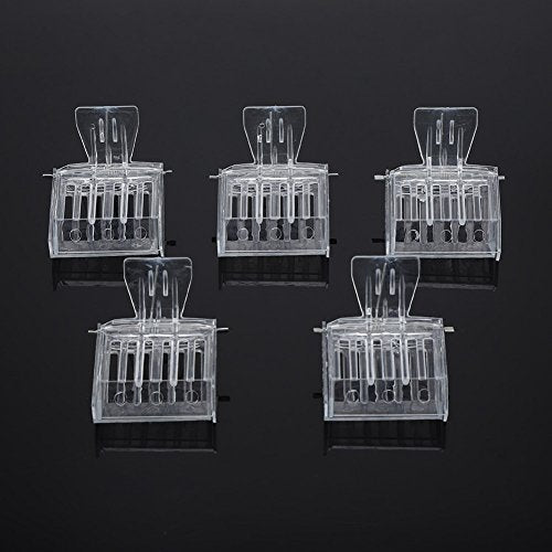 GLOGLOW 5-Pack Transparent Bee Cage Catcher for Queen Marking Hive Inspection & Bee Management Plastic Beekeeping Tool